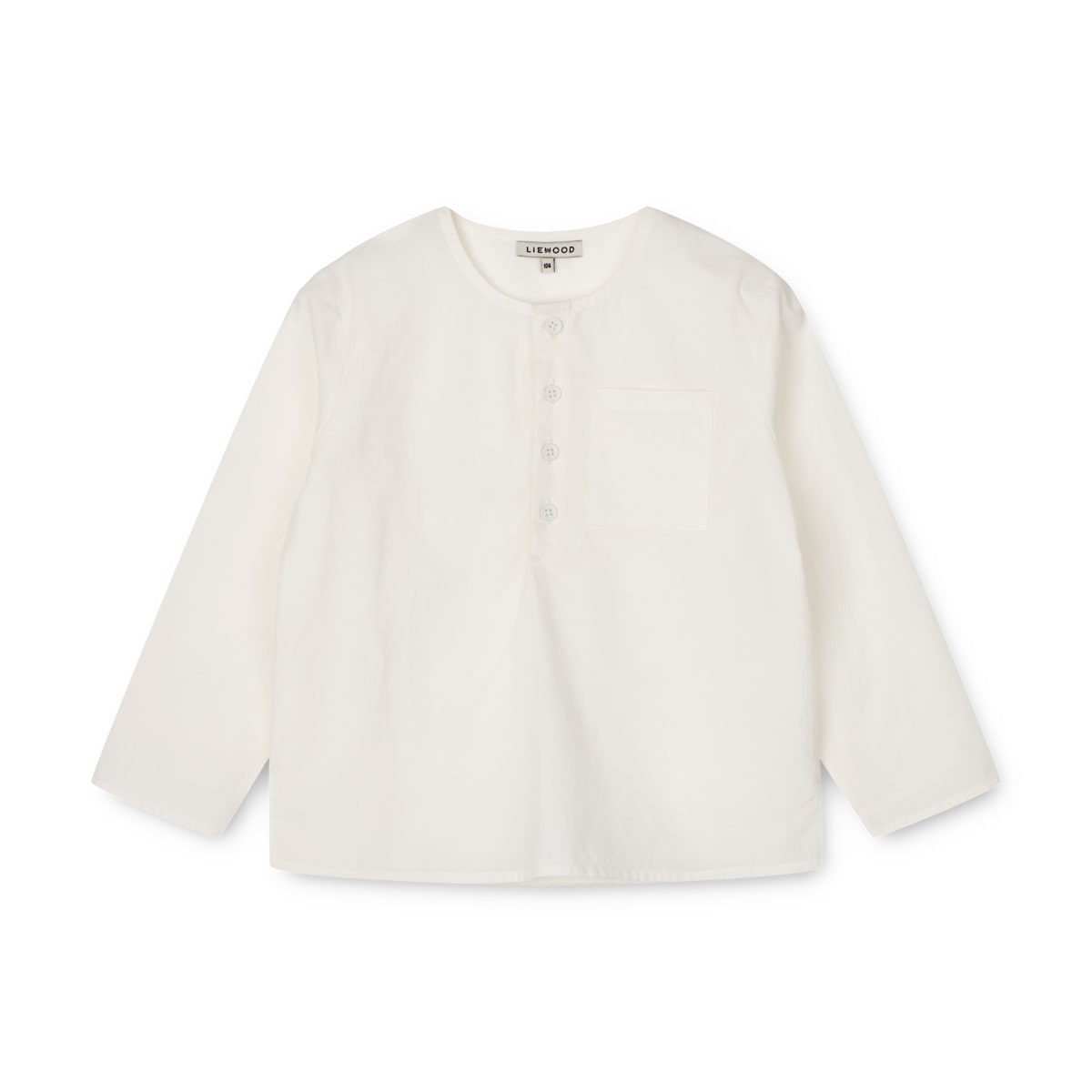 Liewood Kinder-Hemd Housten „Crisp white“, garngefärbt, Gr. 56-122