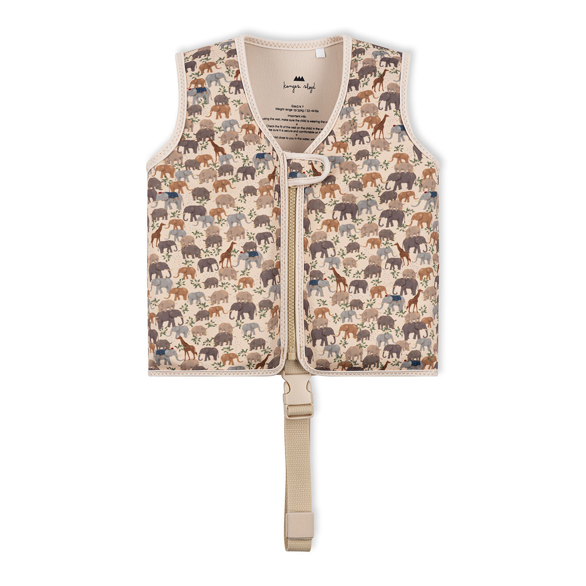 Konges Sløjd Kinder-Schwimmweste „Safari“, Neopren, 1-6J