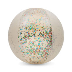 Konges Sløjd Strandball „Creme“, transparent, ø40cm 01