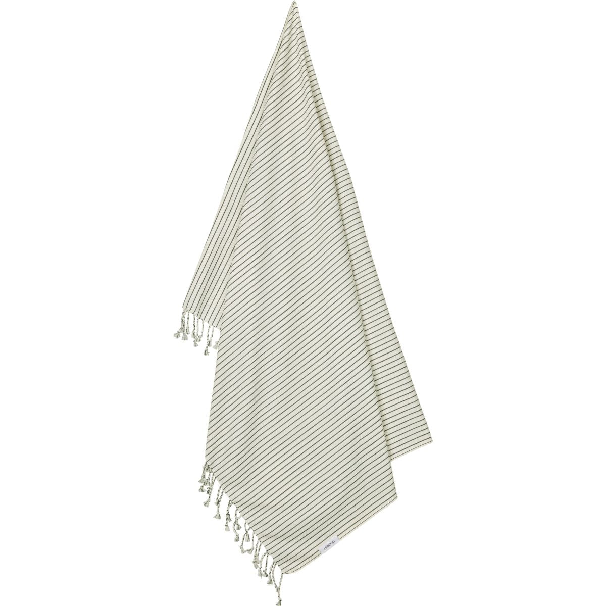 DELISTED Liewood Mona Hammam-Strandtuch „Garden green / Creme de la creme“, 100x160cm – Bild 2
