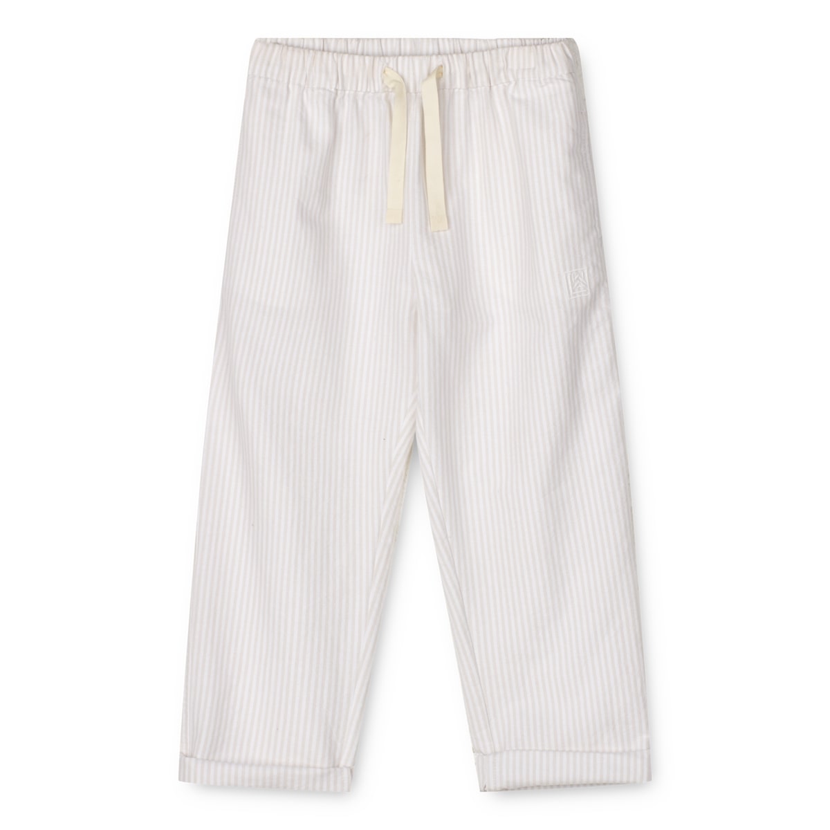 Liewood Kinder-Popelinehose Orlando „Crisp white / Sandy“, Gr. 56-122