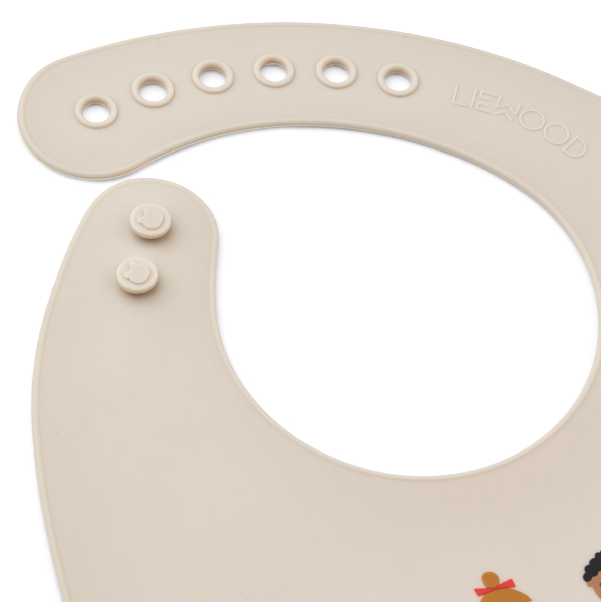 DELISTED Liewood Tilda Silikon Lätzchen „Kids / Sandy“, 2er Set – Bild 2
