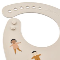 DELISTED Liewood Tilda Silikon Lätzchen „Kids / Sandy“, 2er Set – Bild 3