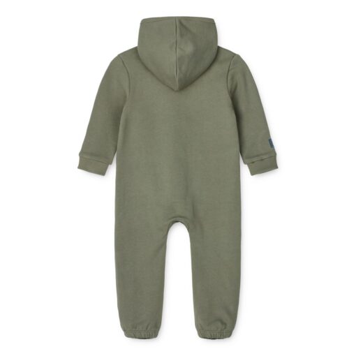 Liewood Kinder-Sweat-Jumpsuit Topeka „Faune green“, Gr. 56-80, 92-104 – Bild 2