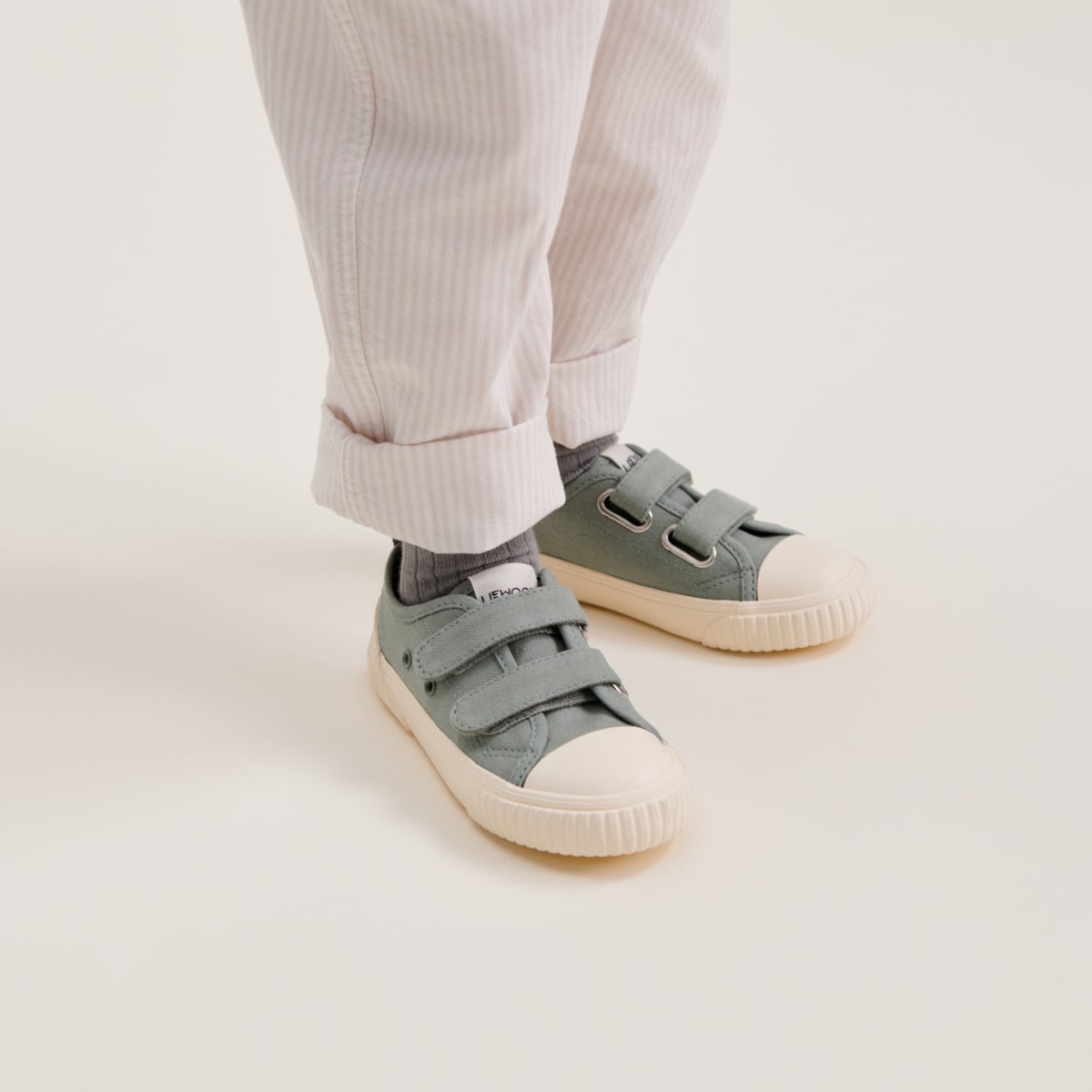 Liewood Kinder-Popelinehose Orlando „Crisp white / Sandy“, Gr. 56-86, 98-122 – Bild 5