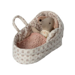 DELISTED Maileg Babytragetasche aus Stoff, Gr. Baby Maus, 6,5cm – Bild 2