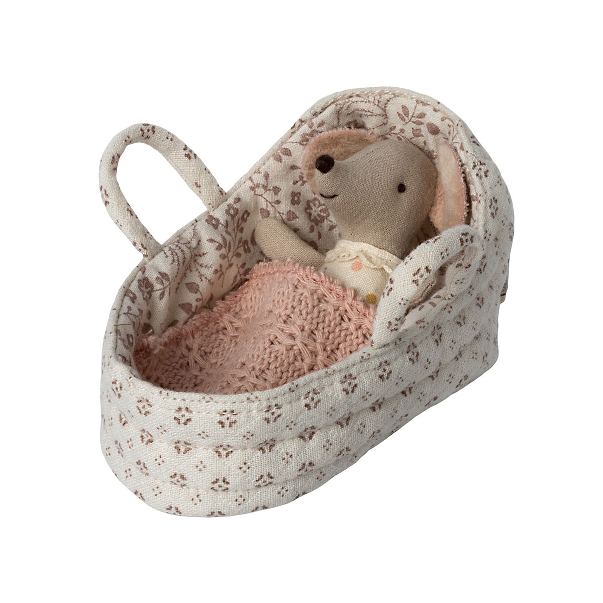 DELISTED Maileg Babytragetasche aus Stoff, Gr. Baby Maus, 6,5cm – Bild 2