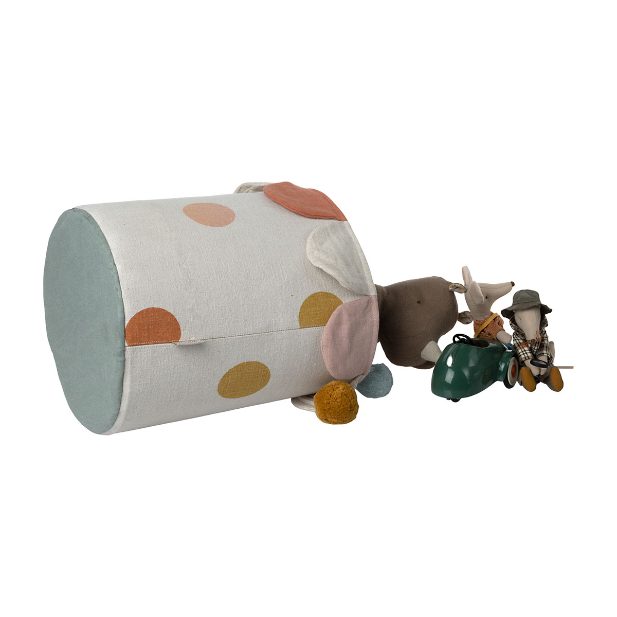 Maileg Stoffkorb für Spielzeug „grün“, H27cm – Bild 3