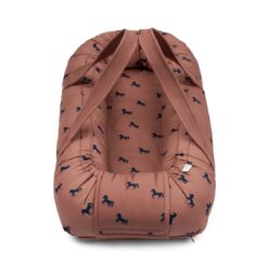 Liewood Gro Babylift / Babynest „Horses / Dark rosetta“, Bio-Baumwolle