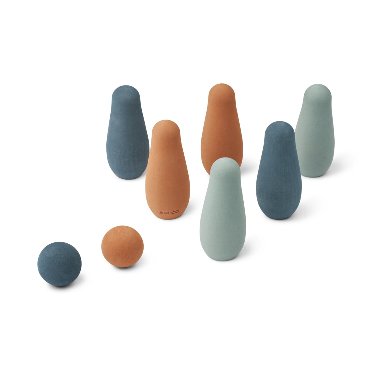 Liewood Bowling-Set Benno „Whale blue mix“, Schaumstoff