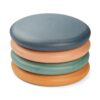 Liewood Balanciersteine-Set Bernie „Mustard multi mix“, 4-teilig, ø28cm