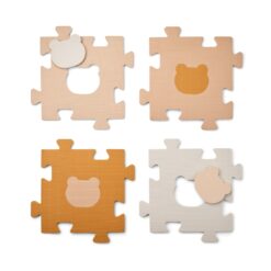 DELISTED Liewood Schaumstoff-Puzzle-Matte Ernesto „Tuscany rose multi mix“, 127x127cm – Bild 2