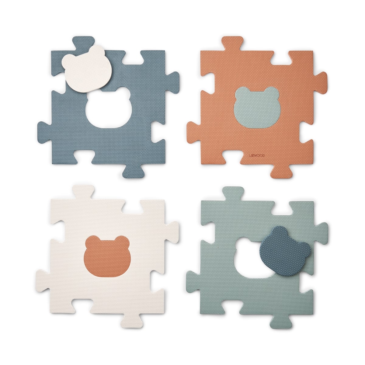 DELISTED Liewood Schaumstoff-Puzzle-Matte Ernesto „Whale blue multi mix“, 127x127cm – Bild 2