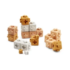 Liewood Würfel-Bausteine Pierce „Tuscany rose multi mix“, 16-teilig