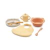 Liewood Silikon Geschirr-Set Stina „Mr bear / Jojoba multi mix“, 6er-Geschenkset