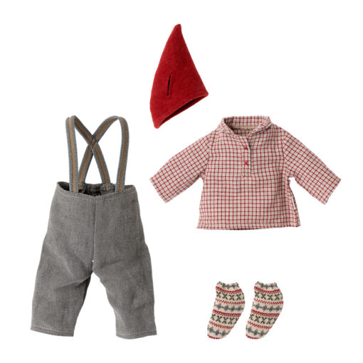 Maileg Weihnachtskleidungs-Set für Medium Maus „Junge“