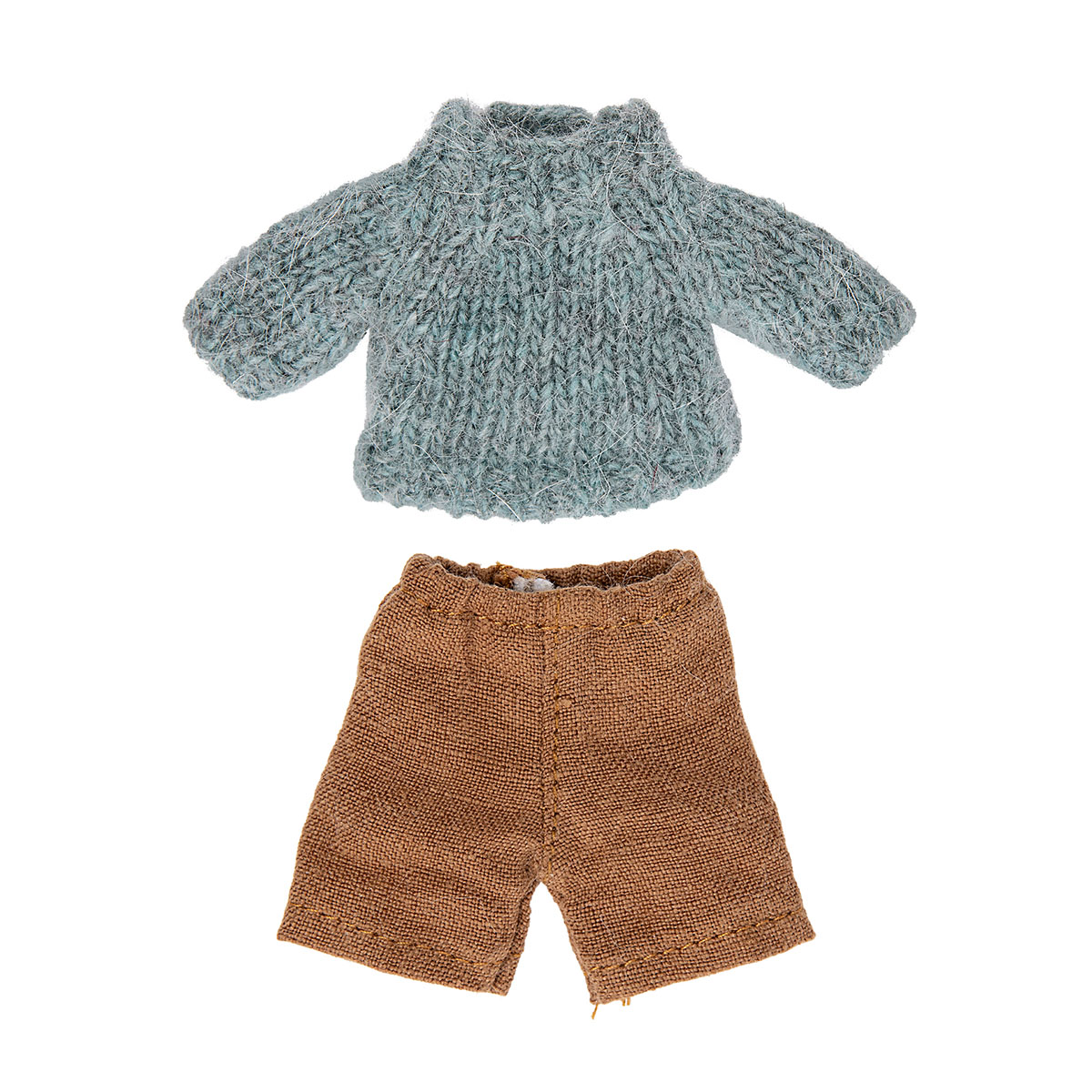 Maileg Puppenkleidungs-Set für Großer Bruder Maus „Strickpullover-Set“
