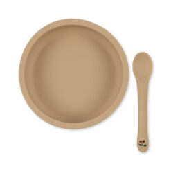 DELISTED Konges Sløjd Silikon-Schüssel-Set „Cherry“, Saugnapf – Bild 3
