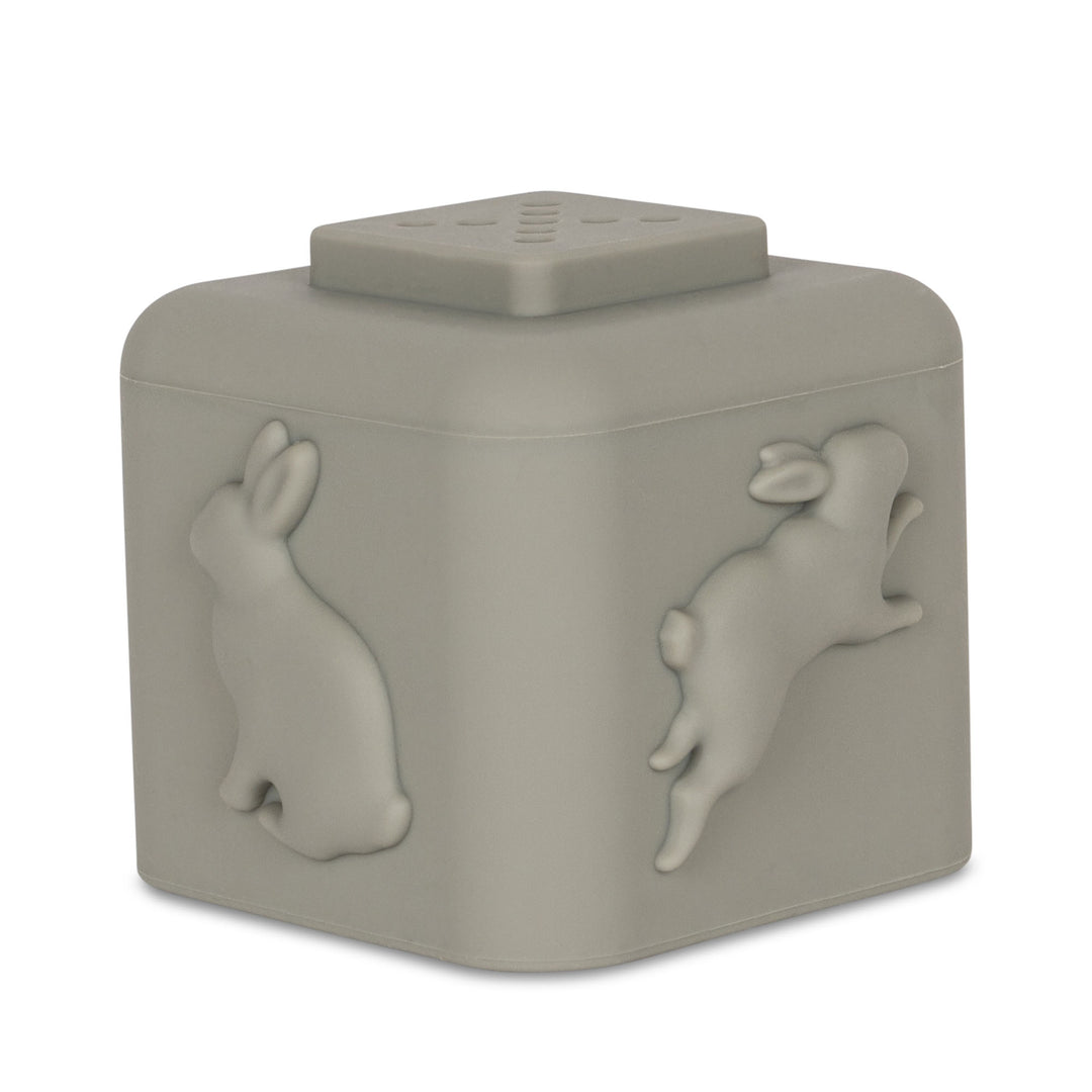 Konges Sløjd Stapelturm aus Silikon „Shitake mix“, Badespielzeug, 4-teilig – Bild 8