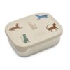 Liewood Arthur Lunchbox „Leopard multi mix“, Edelstahl mit Silikon-Deckel 01