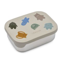 Liewood Arthur Lunchbox „Monster : Mist“, Edelstahl mit Silikon-Deckel