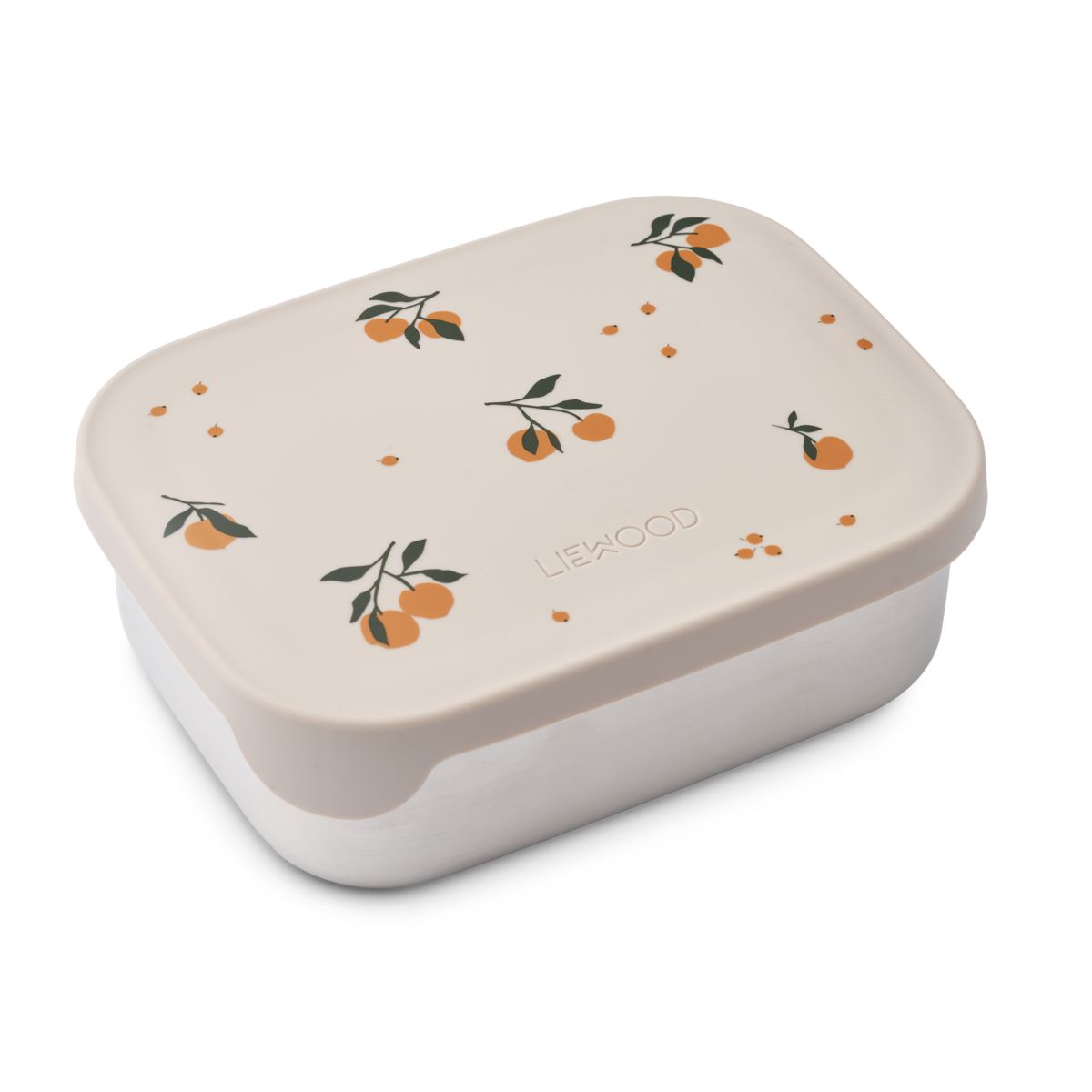 Liewood Arthur Lunchbox „Peach : Sandy “, Edelstahl mit Silikon-Deckel