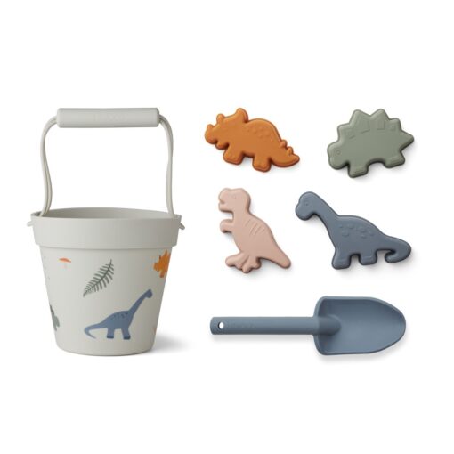 Liewood Dante Strand-Set „Dino : Sandy“, Silikon, 6-teilig