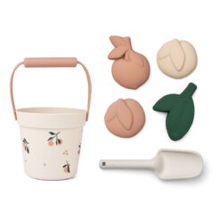 Liewood Dante Strand-Set „Peach / Sea shell“, Silikon, 6-teilig