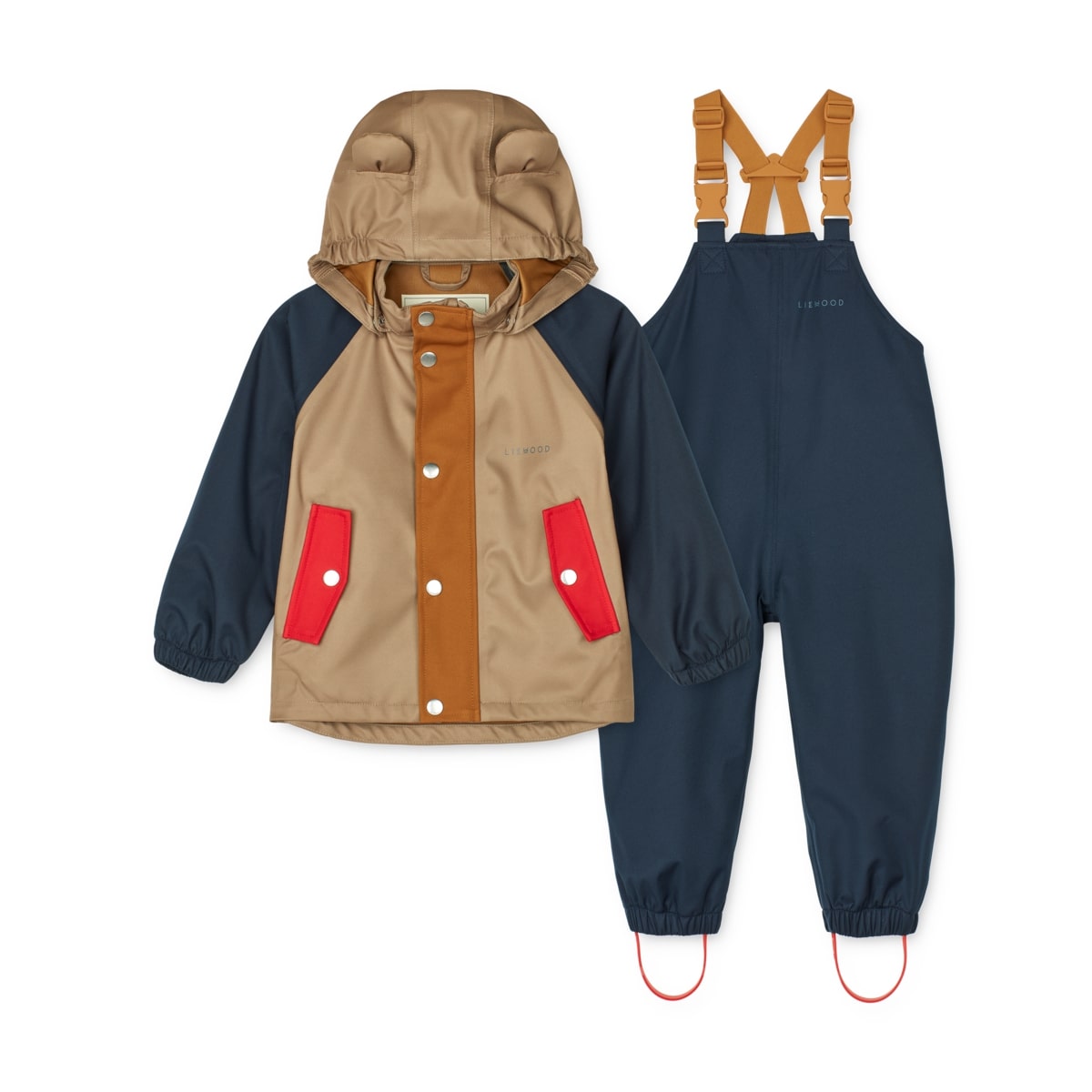 Liewood Dakota Regenbekleidungs-Set „Midnight navy mix“
