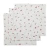 Konges Sløjd Musselin Tuch-Set „Bonderose Big“, 65cm, 3er-Set