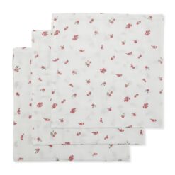 Konges Sløjd Musselin Tuch-Set „Bonderose Big“, 65cm, 3er-Set