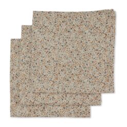 Konges Sløjd Musselin Tuch-Set „Flower Field“, 65cm, 3er-Set