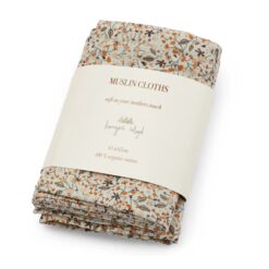 Konges Sløjd Musselin Tuch-Set „Flower Field“, 65cm, 3er-Set
