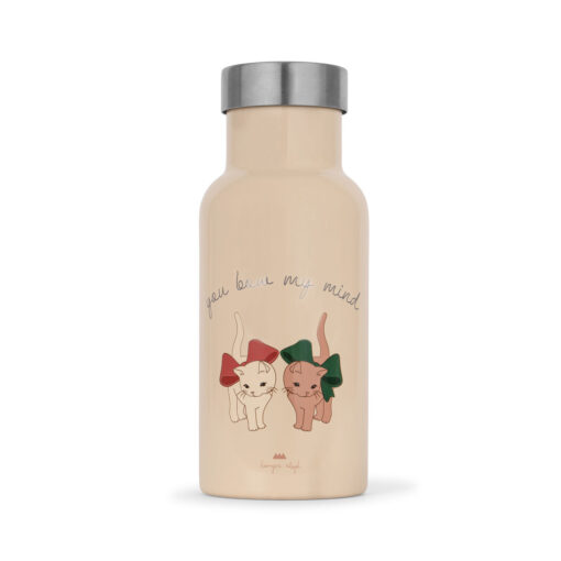 DELISTED Konges Sløjd Edelstahl-Trinkflasche „Bow Kitty“ 350ml – Bild 2