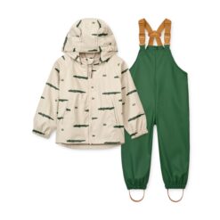 Liewood Melodi Regenbekleidungs-Set „Crocodile / Sandy“