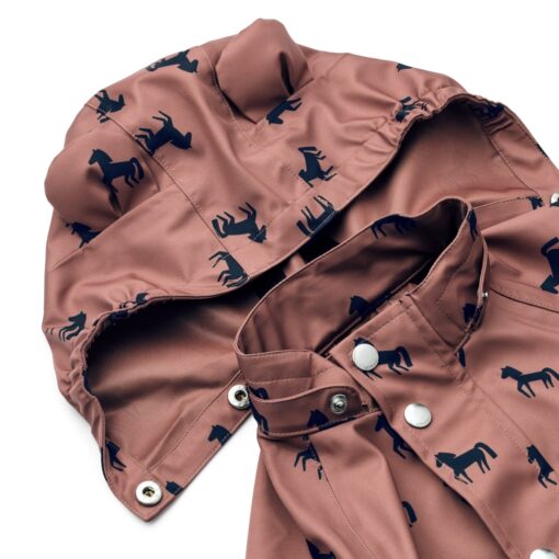 Liewood Dakota Regenbekleidungs-Set „Horses / Dark rosetta“, Jacke und Hose, Gr. 80-92, 104 – Bild 5