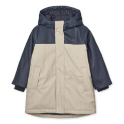 Liewood Regenmantel Hugo „Midnight navy / Mist“, wattiert