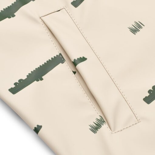Liewood Moby Regenbekleidungs-Set „Crocodile / Sandy“, Gr. 104, 122 – Bild 9