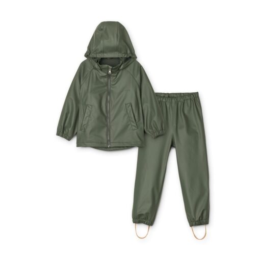 Liewood Moby Regenbekleidungs-Set „Hunter green“