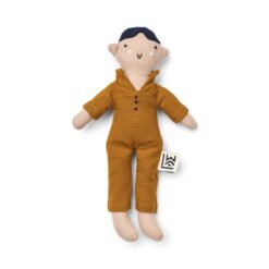Liewood Mini-Puppe Hao „Oat / Golden caramel“, H20cm