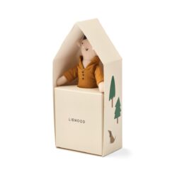 Liewood Mini-Puppe Hao „Oat / Golden caramel“, H20cm
