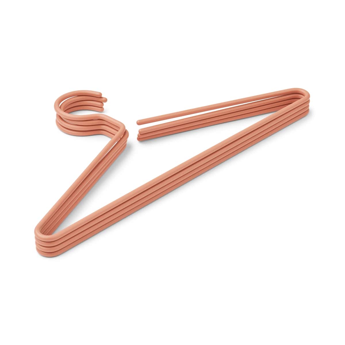 Liewood Kleiderbügel-Set Julian für Kinder „Tuscany rose“, Metall, 4er-Pack