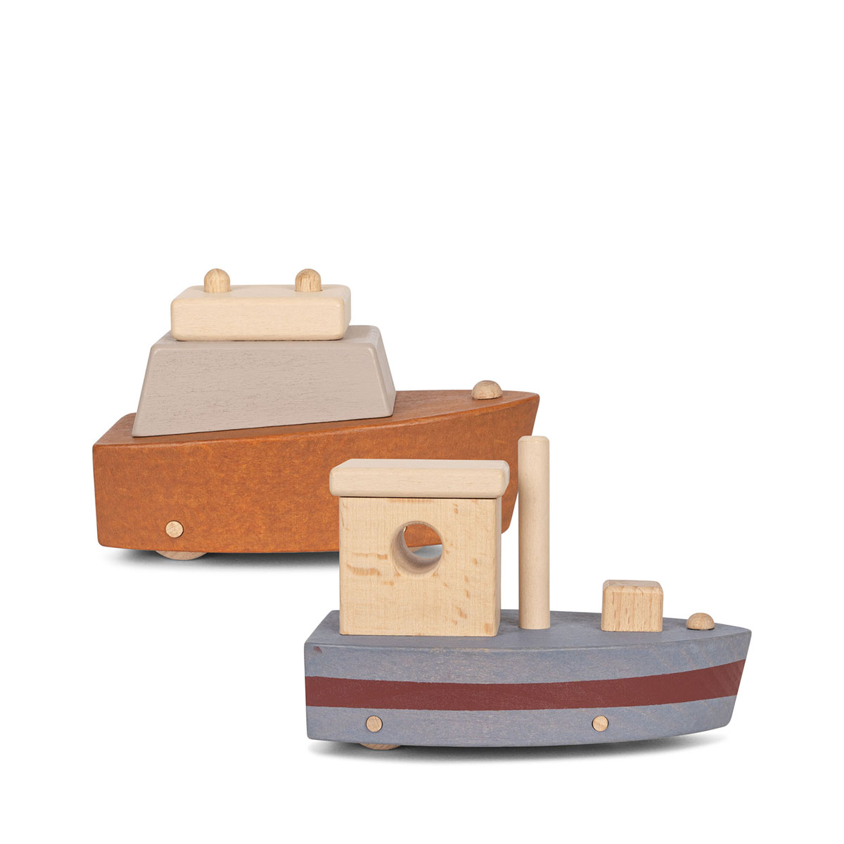 Konges Sløjd Holzboote-Set „Winter Moss“, 2er-Set, FSC®