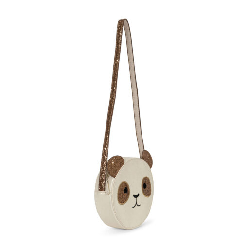 DELISTED Konges Sløjd Glitzer-Schultertasche Tut für Kinder „Panda“ – Bild 2