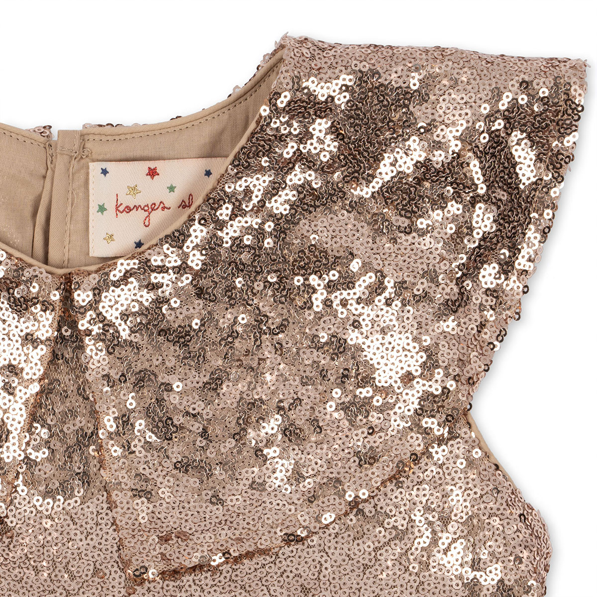 Konges Sløjd Paillettenkleid „Starla“, Gr. 74-104, 122/128 – Bild 4