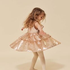 Konges Sløjd Paillettenkleid „Starla“, Gr. 74-104, 122/128 – Bild 8