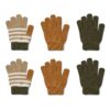 Liewood Fingerhandschuhe Gamma „Golden caramel multi mix“