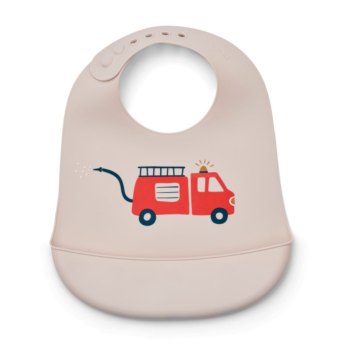 DELISTED Liewood Tilda Silikon Lätzchen „Emergency vehicle / Sandy“, 2er Set – Bild 2