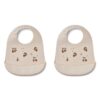 Liewood Tilda Silikon Lätzchen „Peach : Sandy“, 2er Set