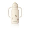 Liewood Edelstahl Trinkflasche Kimmie „Peach / Sea shell“ mit Griffen